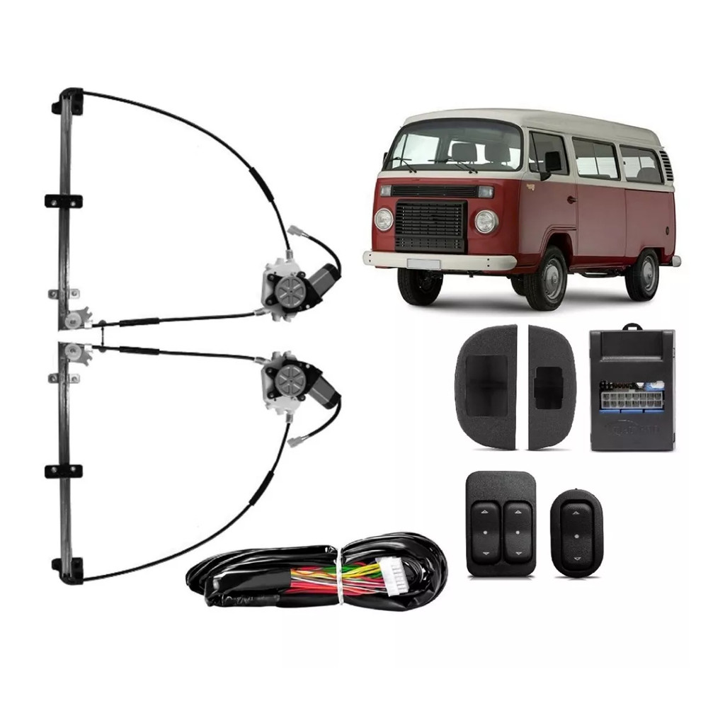 Kit Vidro Elétrico Kombi de Todos os Anos Modulo Sensorizado