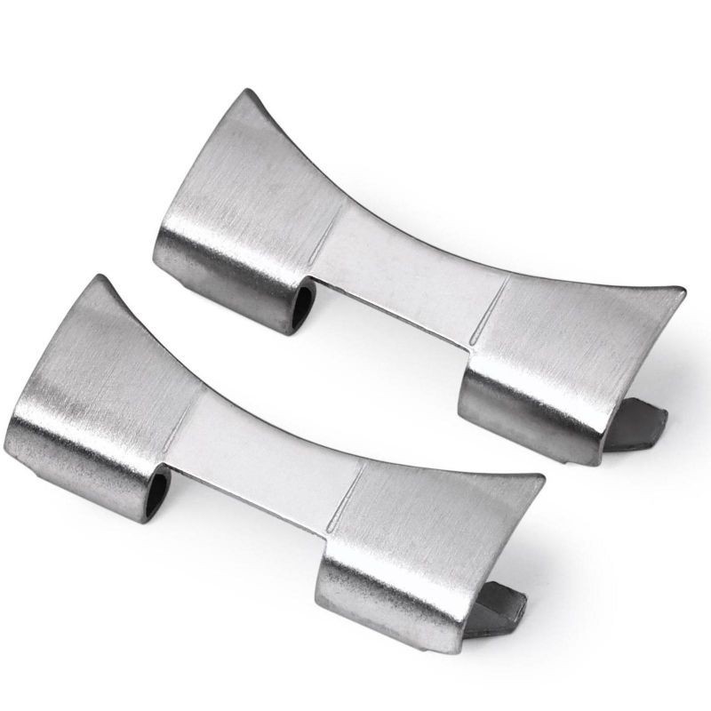 Link Curvo De Extremidade De 12-24mm Universal De Aço Inoxidável Bracelete De Relógio Parte Para Mecânico De Quartzo Homens Mulheres Clássico