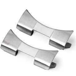 Link Curvo De Extremidade De 12-24mm Universal De Aço Inoxidável Bracelete De Relógio Parte Para Mecânico De Quartzo Homens Mulheres Clássico
