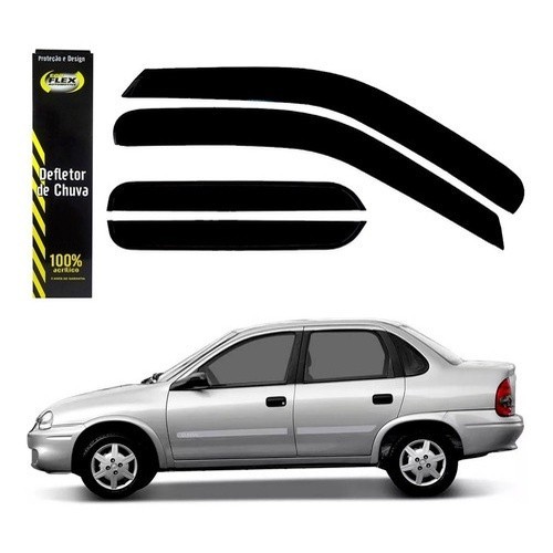Calha De Chuva 4 Portas Primeira Geracao Todos Corsa Wagon Sedan 30004A em Oferta na Shopee