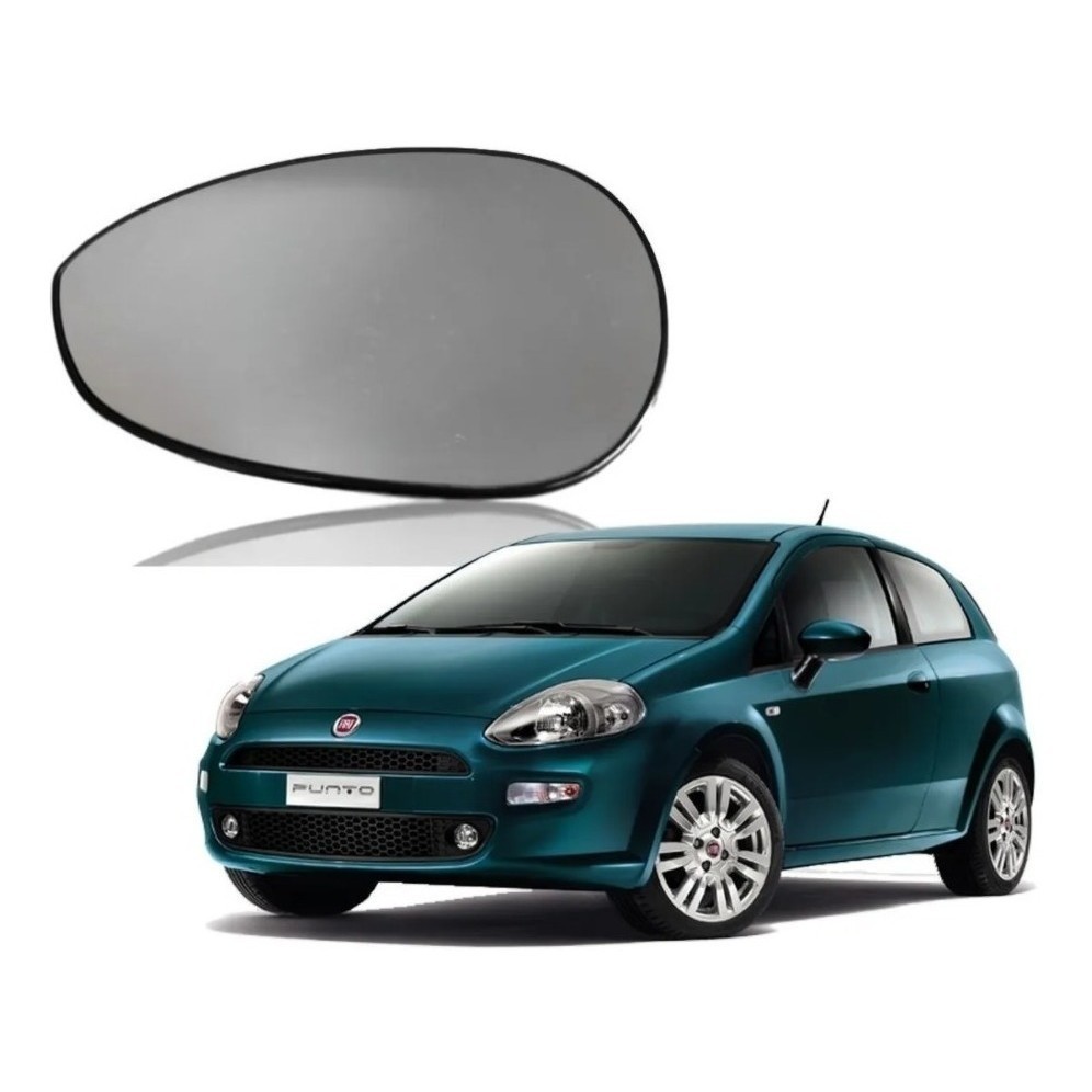 Lente Retrovisor Punto 2008 2009 2010 2011 2012 Com Base Le