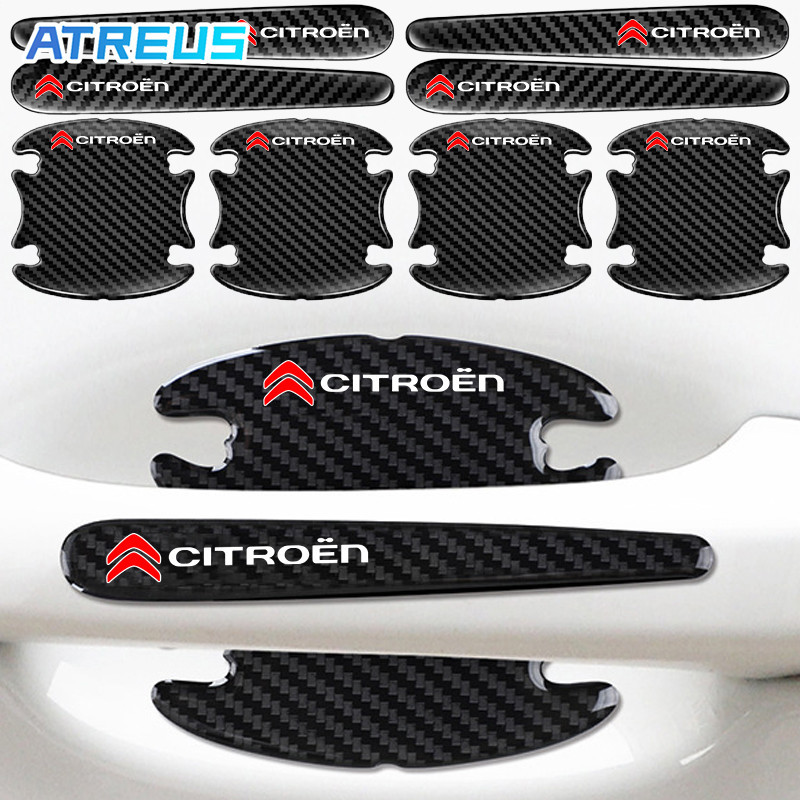4/8Pçs Citroen Adesivo Protetor Maçaneta Da Porta Do Carro Anti Arranhões De Proteção Colisões Para Citroen c4 Cactus c5 c3 Aircross e-c4 DS5 DS7