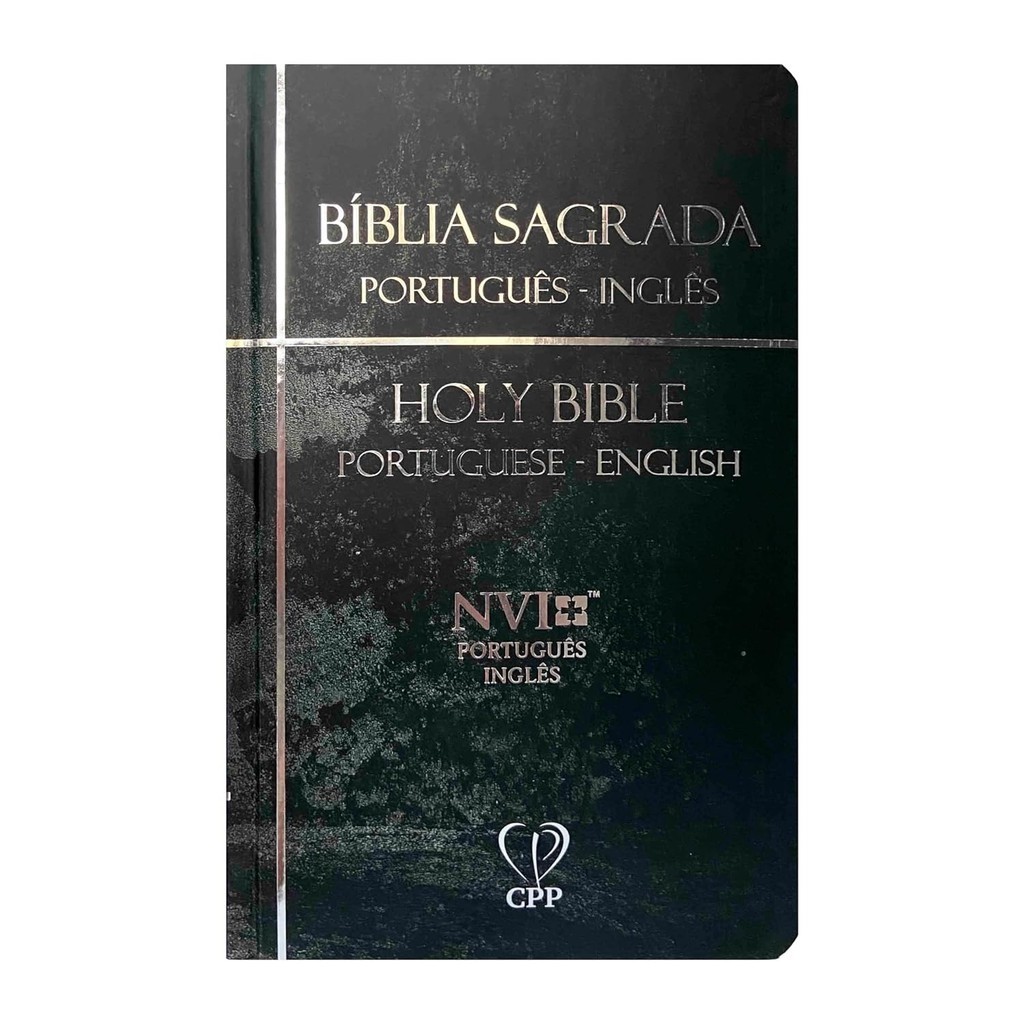 Bíblia Sagrada NVI | Bilingue | Ingles e Português | Capa Dura | Preta em Oferta na Shopee