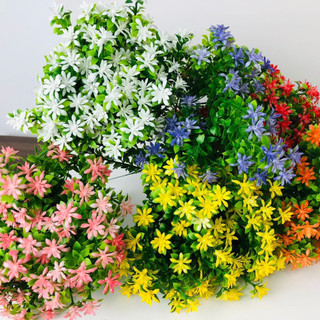 Buquê Folhagem De Flores com  Eucalipto Artificial Real Toque Decoração