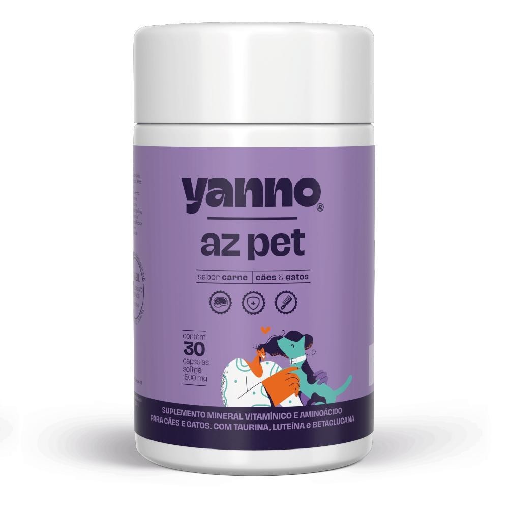 Suplemento Polivitamínico Pet Cães Gatos| Defesa Imunológica e Longevidade 30 a 120 Caps Sabor Carne em Oferta na Shopee