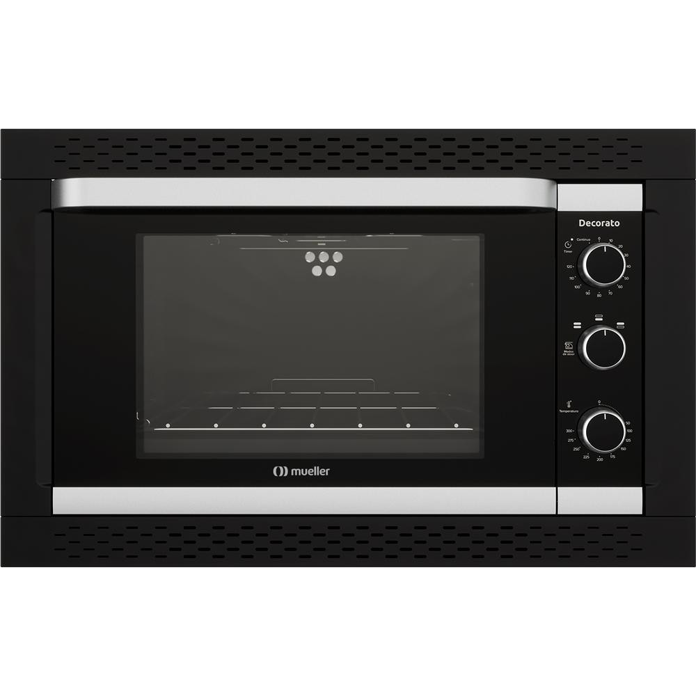 Forno Elétrico de Embutir Decorato Preto 44 Litros - Home Appliances