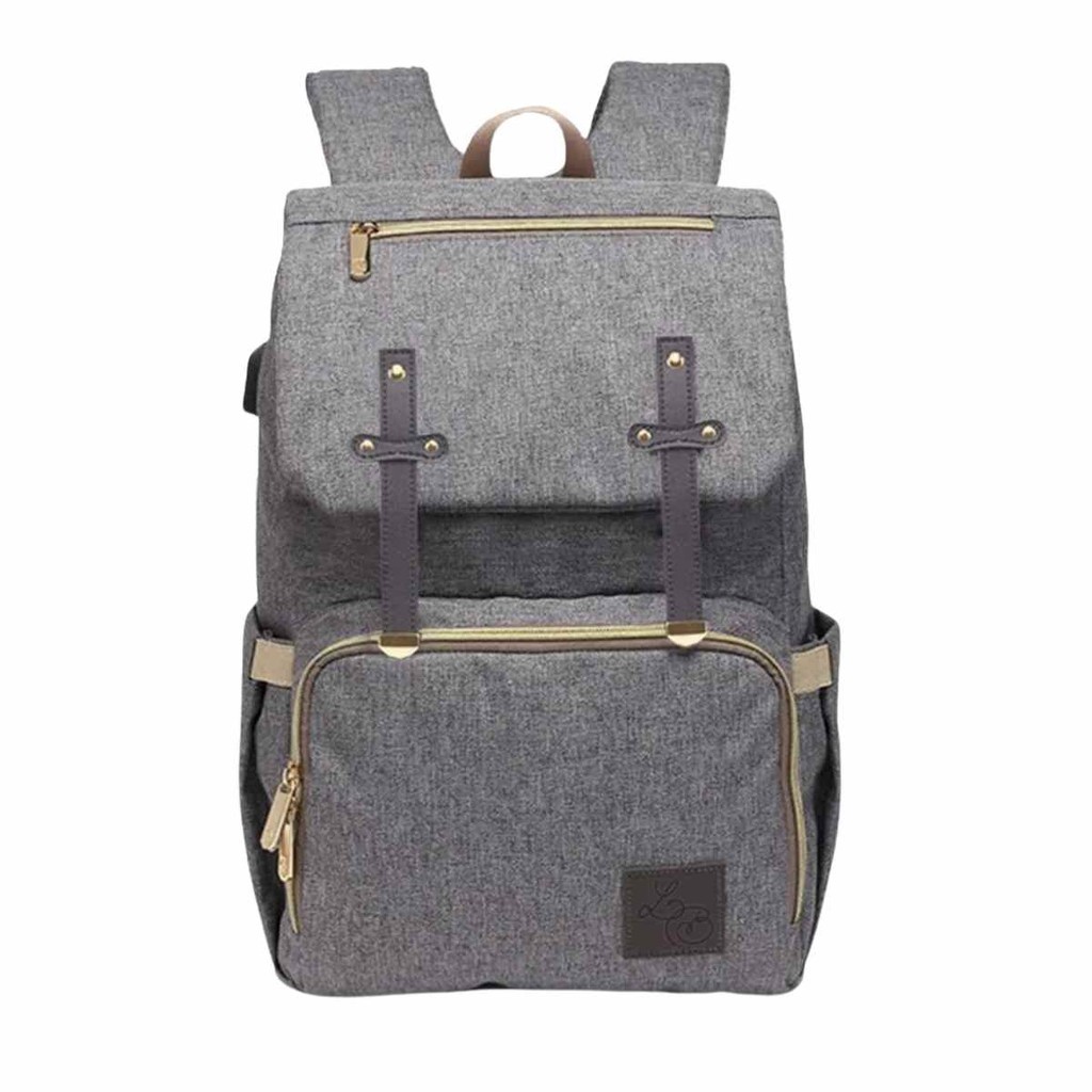 Mochila Maternidade Bolsa Laço Bebê Grande Trocador Térmico Bolsos Ayane Porta USB