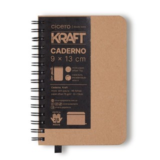 Caderno Kraft 9x13 Sem Pauta em Oferta na Shopee