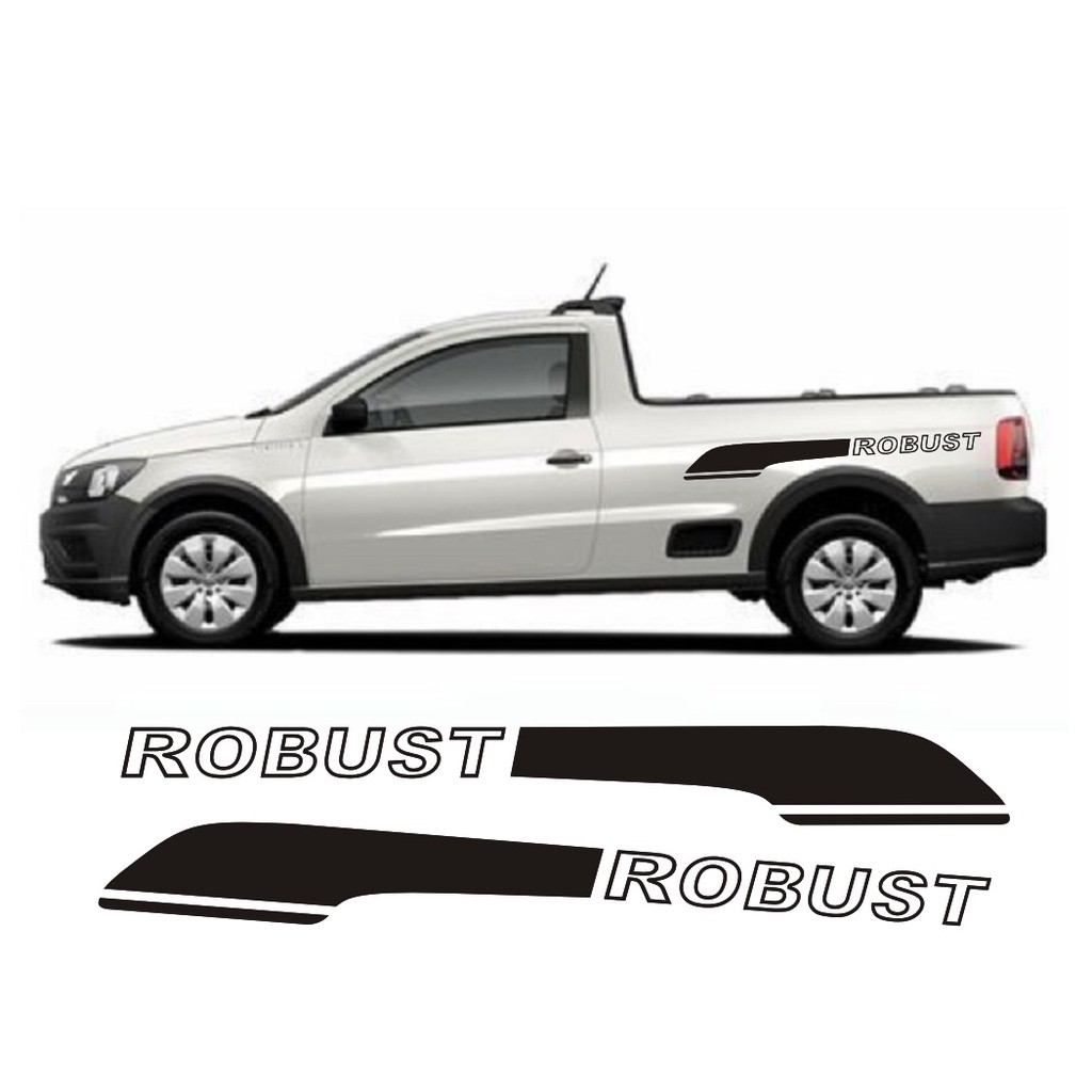 Adesivo Lateral Para VW Saveiro Robust Rb3 Fita Colante Faixa Adesiva Tuning Acessórios