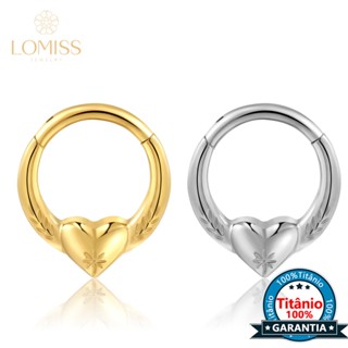 Piercing Titânio Argola Coração Articulado Com Detalhes Helix Septo Rook Conch Nariz Segmento em Oferta na Shopee