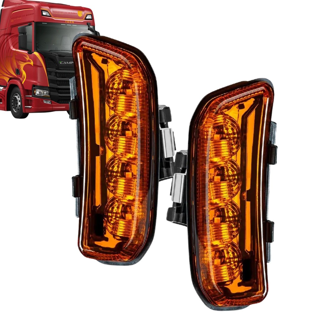 Lanterna Lateral Paralama Cabine Scania NTG - LED (2334727 / 2334728)