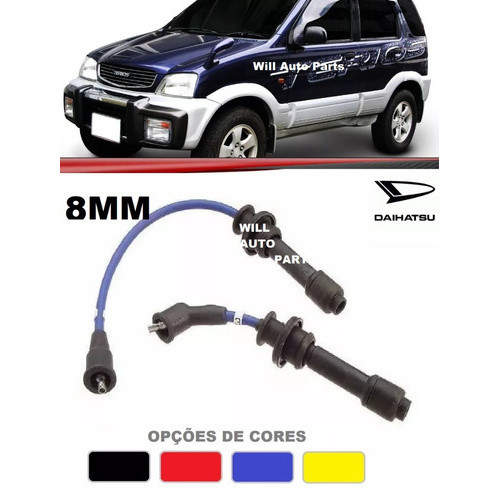 Cabo Vela Daihatsu Terios 1.3 16v 8mm 1997 1998 1999 00 2001