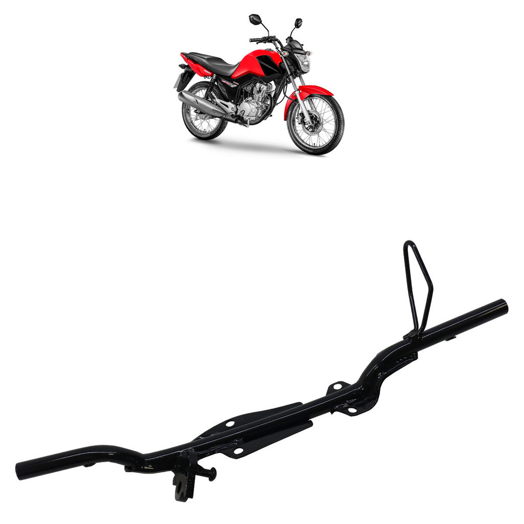 Estribo Pedal Apoio CG 150 Fan 2009 2010 2011 2012 2013 Reforçado Preto