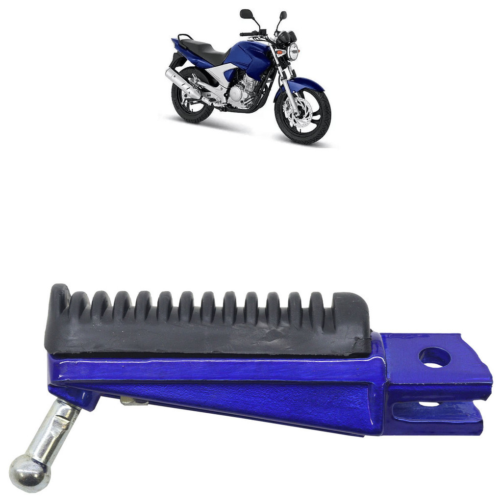 Pedaleira Dianteira YS 250 Fazer 2005 2006 2007 2008 2009 2010 2011 2012 2013 2014 2015 2016 2017 Azul - Motorcycles