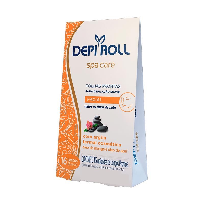 Folha Depilatória Facial Depi Roll Spa Care 16 Folhas - Beauty