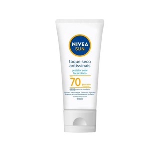 Protetor Solar Facial Nivea Sun Toque Seco Antissinais FPS70 40ml em Oferta na Shopee