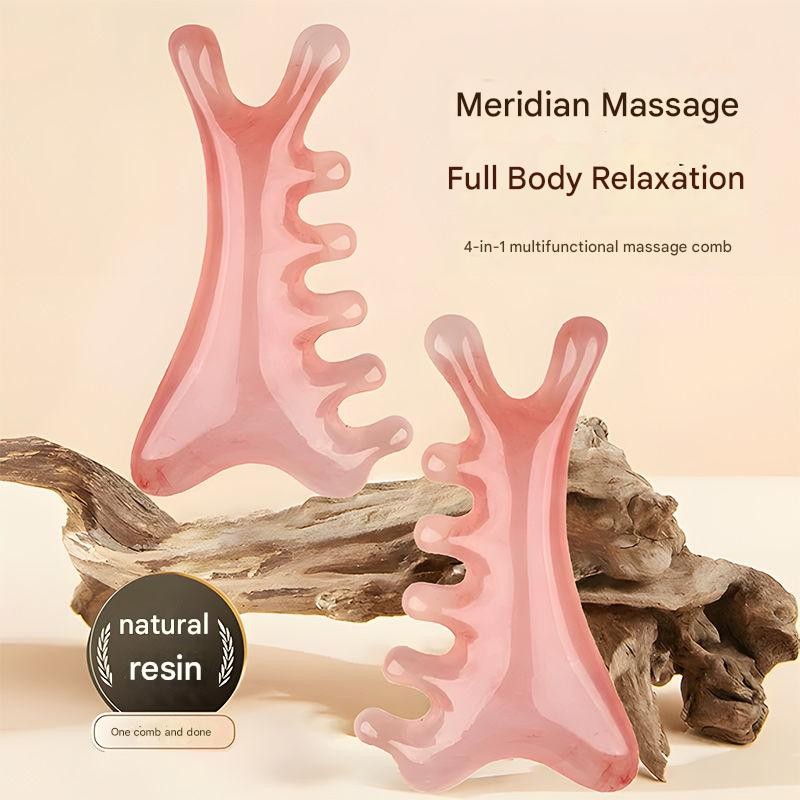 [COD] Ferramenta Massageadora Facial Massageador De Cabeça Antienvelhecimento Arranhador De Pescoço Raspador Gua Sha Par