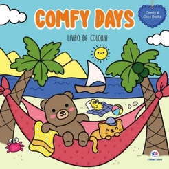 Livro Comfy & cozy books Comfy Days | Para Colorir