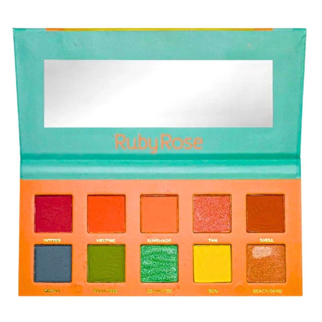 Paleta De Sombras Ruby Rose Summer Muse HBF537 Cores Quentes E Energia Do Verão
