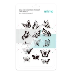 Carimbo para Relevo - Borboletas - Mimo - 11 x 16 cm