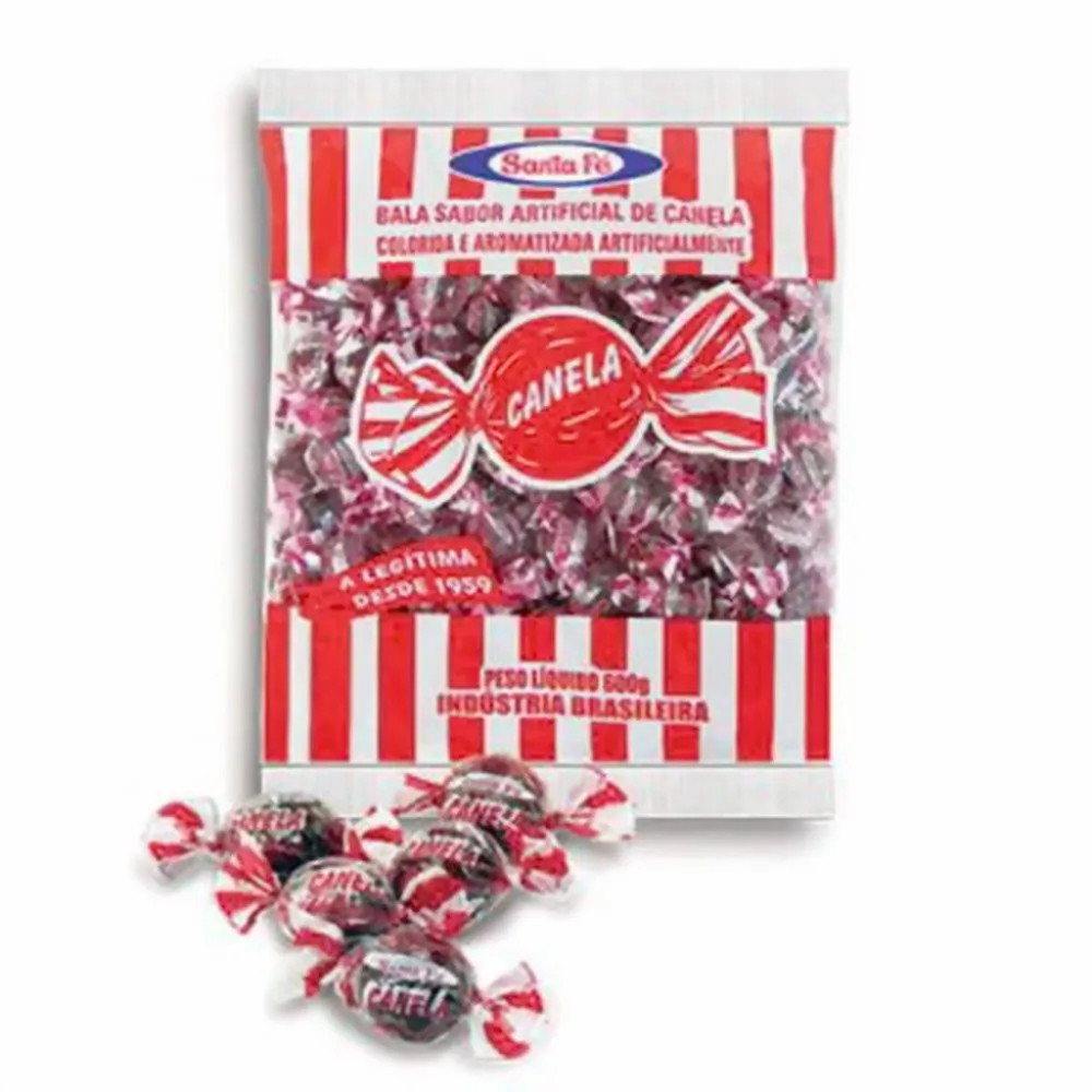 BALA SANTA FE CANELA 600GR em Oferta na Shopee