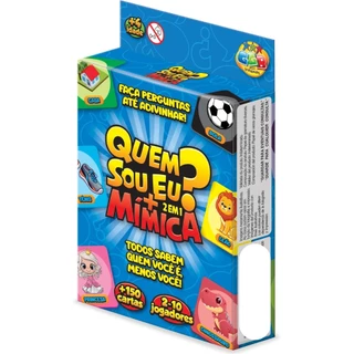 Jogo 2 em 1 Quem sou eu e Mímica