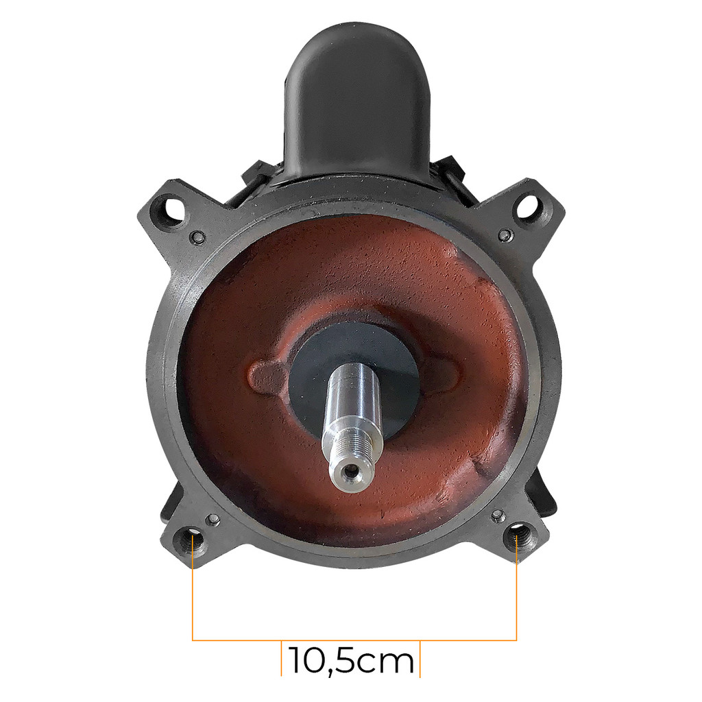 Motor Monofásico Weg 0.75cv Cavalos 110/220v Aberto Para Bomba De Piscina 3/4cv Alta Rotação Weg
