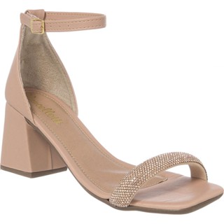 sandália Feminina de Strass Salto Grosso Saltinho  Conforto Festa Lancellotti em Oferta na Shopee