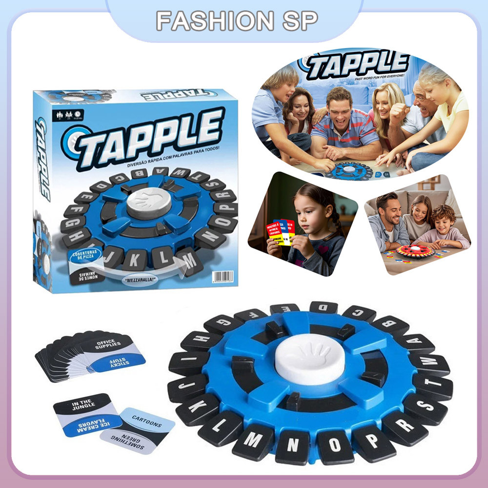 Versão Em Português Usaopoly Tapple Word Board Game Jogo De Tabuleiro Familiar De Ritmo Acelerado
