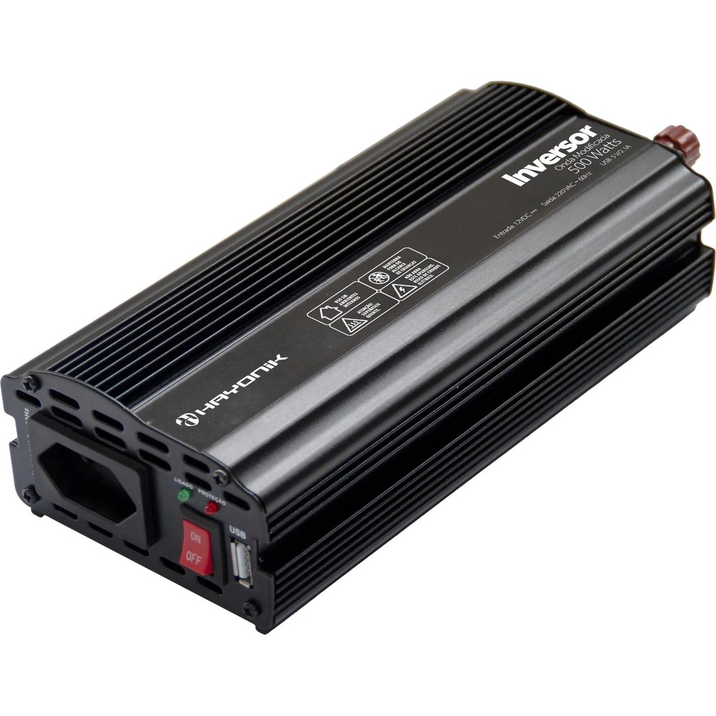 Inversor 500w 12vdc/220v Usb Modificada Pw Hayonik 84828