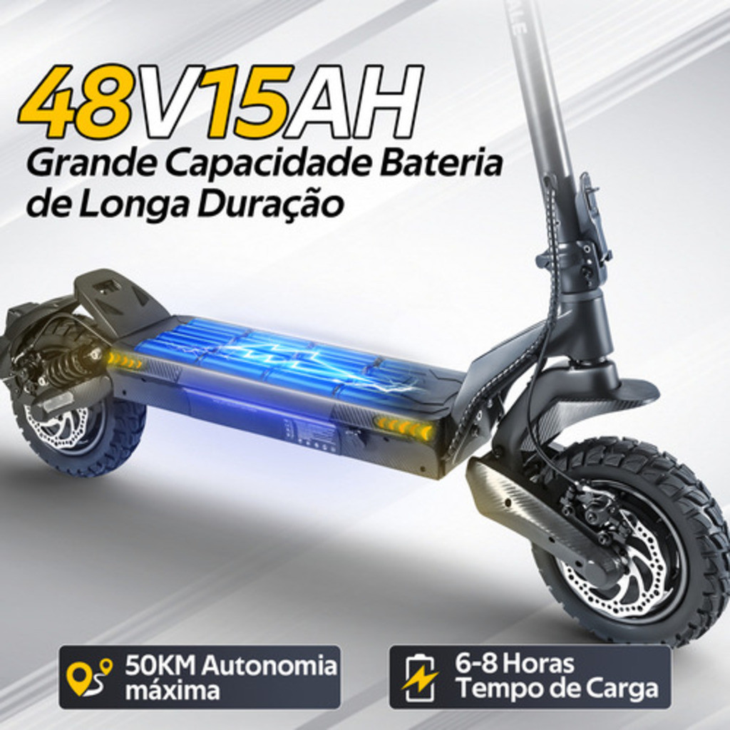 HONEYWHALE T5 Patinete Elétrico Scooter 45km 60km/h 750w*2 Motor duplo · foto 2
