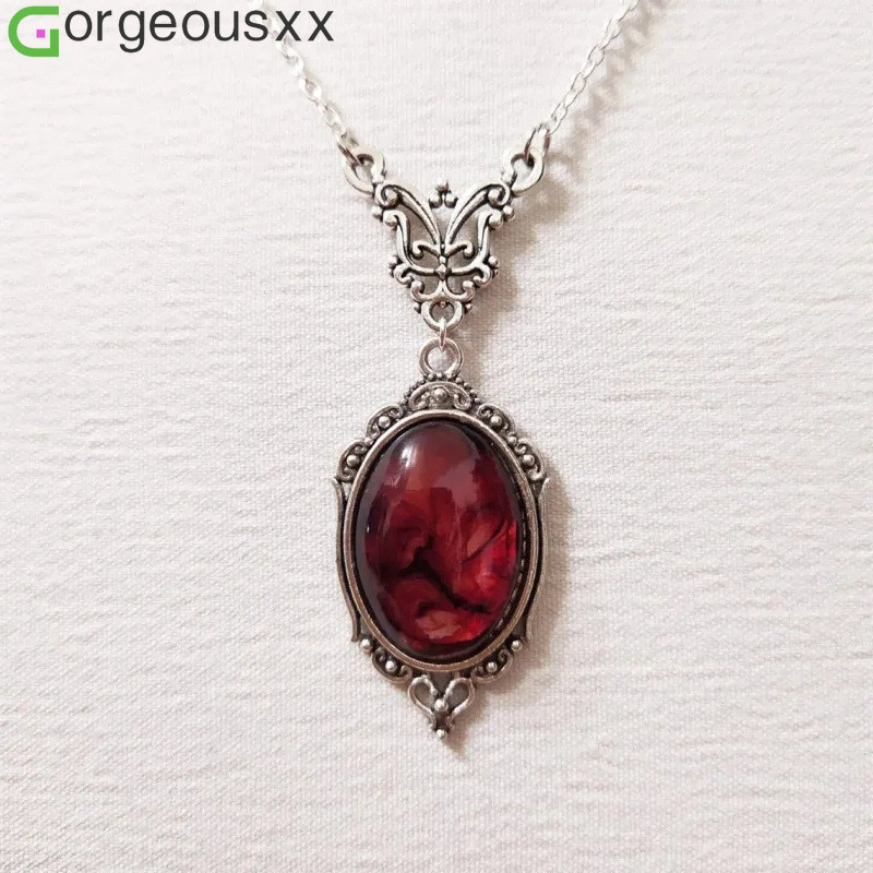 Retro Cristal Elipse Pingente Clavícula Corrente Para Mulheres Gótico Moda Geometria Colares Jóias em Oferta na Shopee