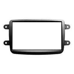 Moldura Painel de Instalação Aparelho Mp5 2din Mp 10 Duster Kwid Captur Sandero Logan Orock