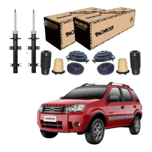 Par Amortecedor Dianteiro Batente Coifa Coxim Ecosport