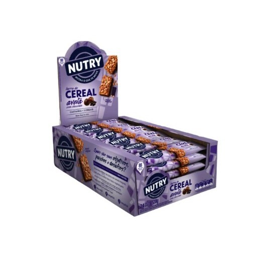Barra de Cereal Nutry avelã c/ chocolate 22G C/12unidades em Oferta na Shopee