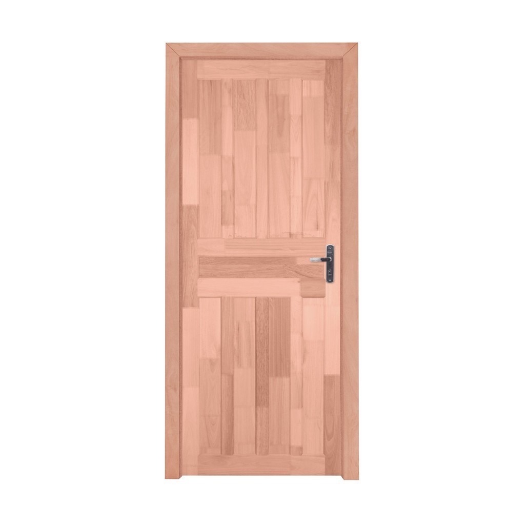 Kit Porta de Madeira Esquerda 213cmx84,5cmx9cm PE801 Pop Esel Esquerda - Home & Living