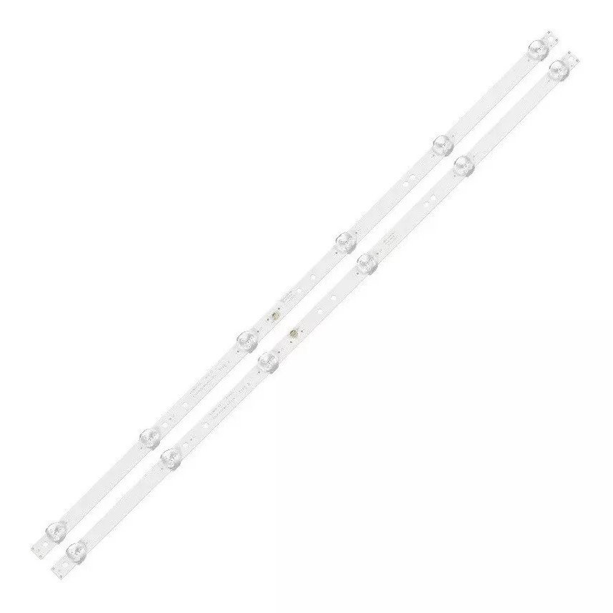 Kit com 2 Barras de LED compatível com TV Philco PTV32D10N5 / PTV32D10 - Barras c/ 6 Led's de 6V.