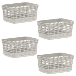 Kit 4 Cestos 2,5L Organizador Multiuso OU Grid