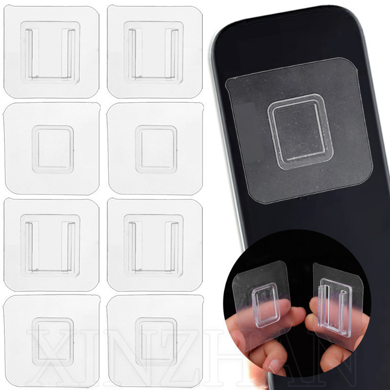 Ganchos Dupla Face Transparentes-Sem Soco , Auto-Adesivo , Impermeável-Para Monitores , Caixas De Papel , Molduras , Roteadores-Fivela Fixadora De Plug-Organizador Doméstico