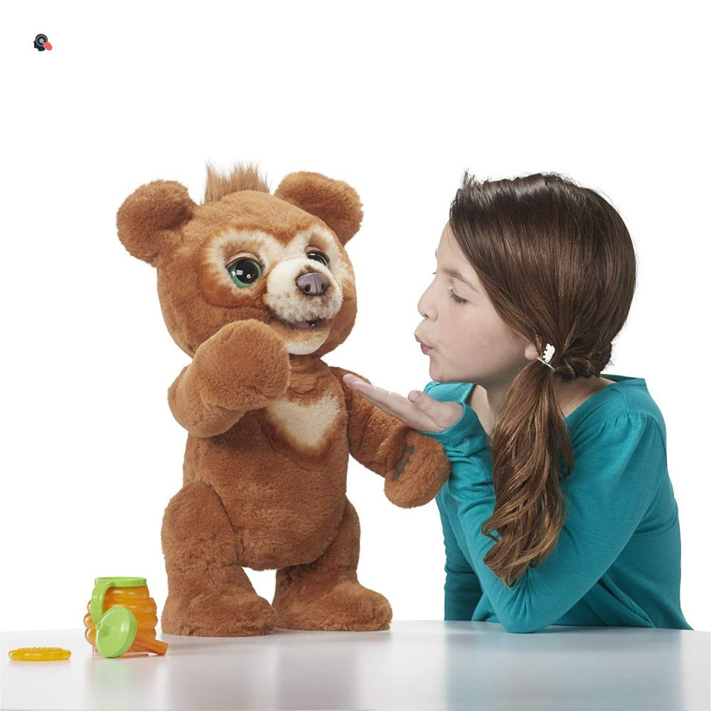 O Curioso Urso De Pelúcia Interativo Brinquedo Adorável Boneca Recheada Presente De Aniversário Para Crianças em Oferta na Shopee
