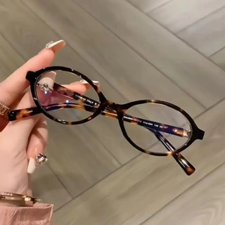 Oval Pequeno Quadro Retro Feminino Coreano Simples Óculos Anti-Luz Azul De Proteção Para Os Olhos Senhoras Ópticos em Oferta na Shopee