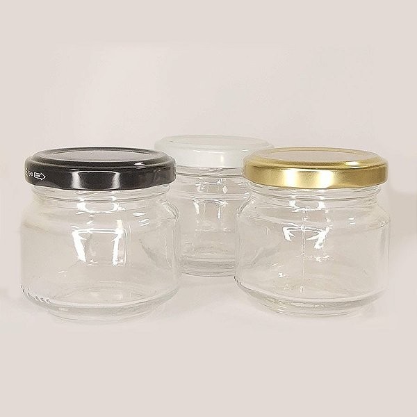 Pote de Vidro Patê 120ml - 5,5x5,5cm Ref. 9105 - 01 unidade - Rizzo Embalagens - Home & Living