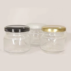 Pote de Vidro Patê 120ml - 5,5x5,5cm Ref. 9105 - 01 unidade - Rizzo Embalagens