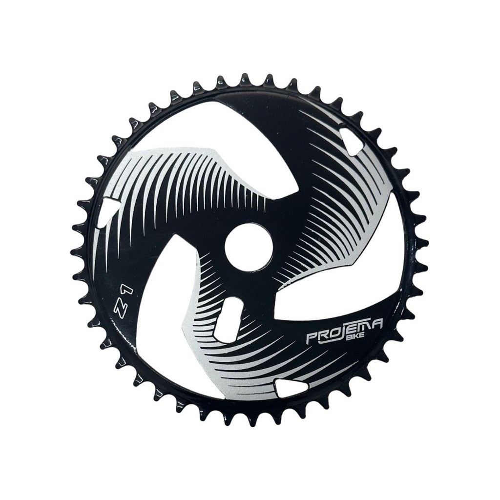 Coroa Engrenagem Para Pedivela Monobloco 44 dentes Preta Cobalt Para Bike