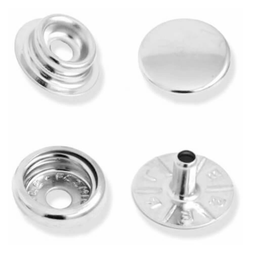Botão de Pressão Niquelado 1002/100 Metal Marpax 100 Un