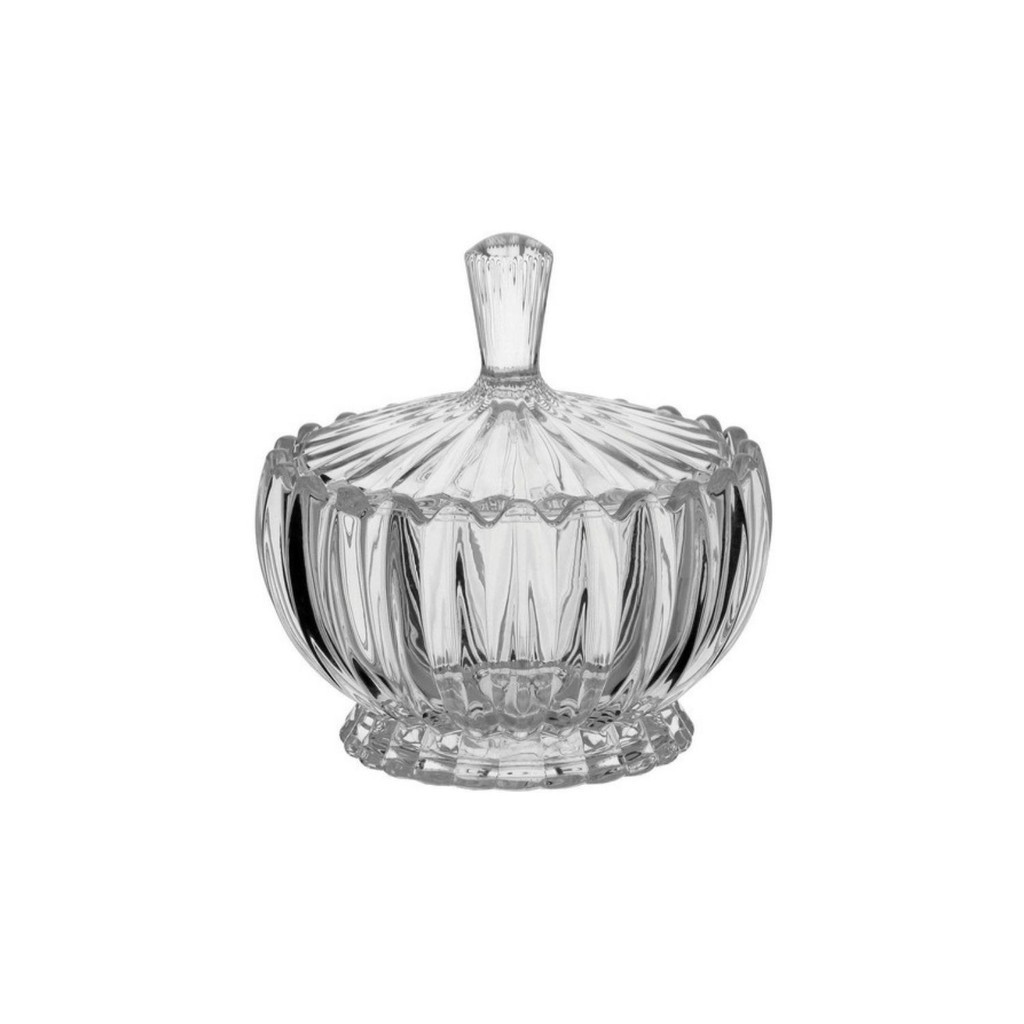 Pote Decorativo Bomboniere Baleiro Cristal Gênova