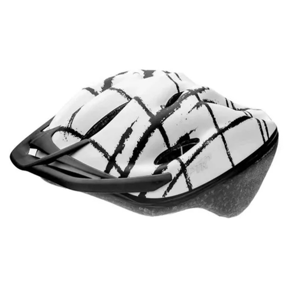 Capacete Bike Bicicleta Adulto Ptk Podium Com Regulagem Branco/Preto Tamanho G