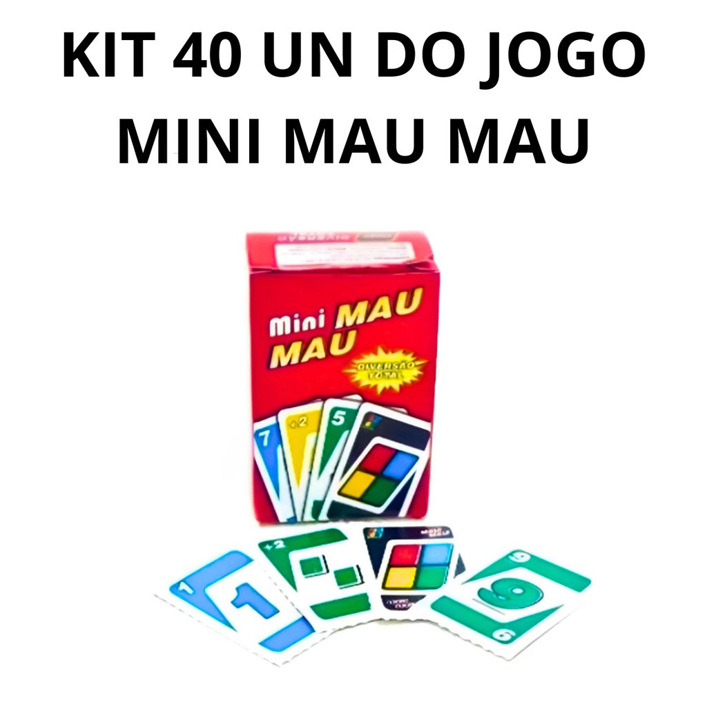 40 UNIDADES DO UNO MINI MAU MAU FESTAS LEMBRANCINHAS ANIVERSARIO