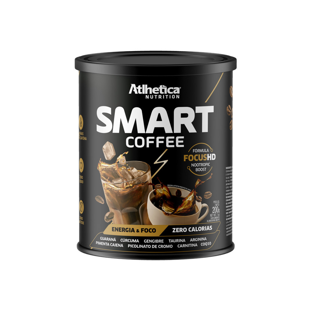SMART COFFEE® (Lata com 200g) - Atlhetica Nutrition em Oferta na Shopee