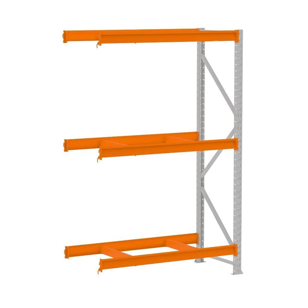 Porta Pallet 1500kg 1 Continuação 200x180x60 3 Níveis Sem Bandeja MPP500 Amapá